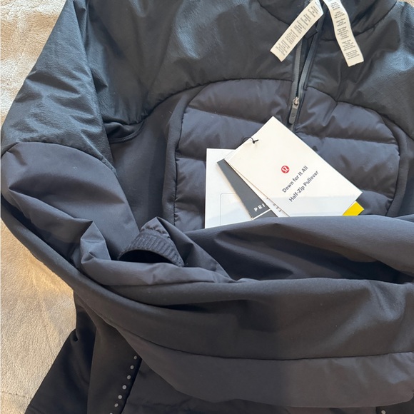 lululemon women's down for it all jacket half zip 2 - Picture 4 of 5